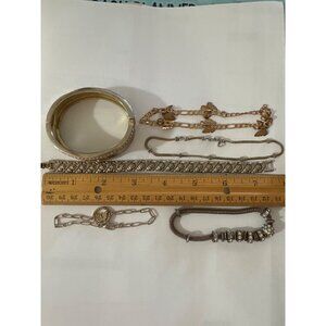 Vintage Lot of 6 Costume Jewelry Set: Bangles & Bracelets